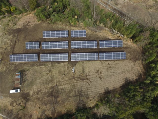 太陽光発電の施工例