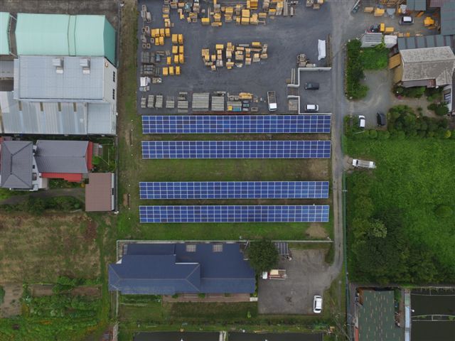 太陽光発電の施工例