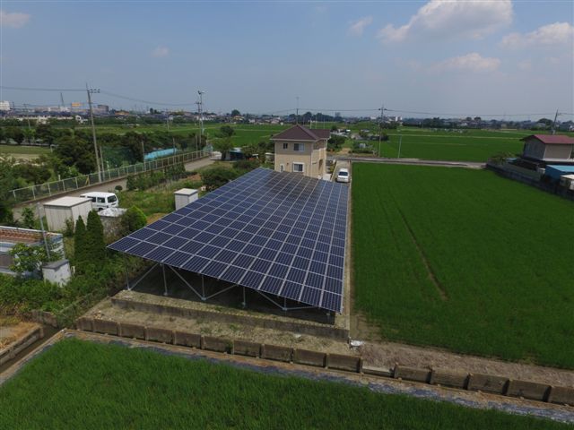 太陽光発電の施工例