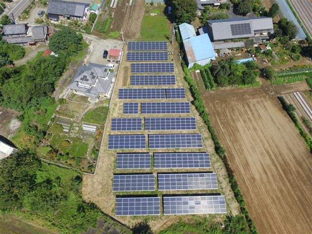 太陽光発電の施工例