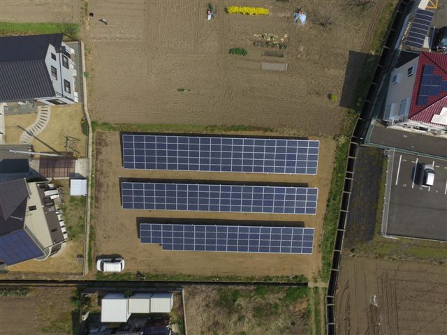 太陽光発電の施工例