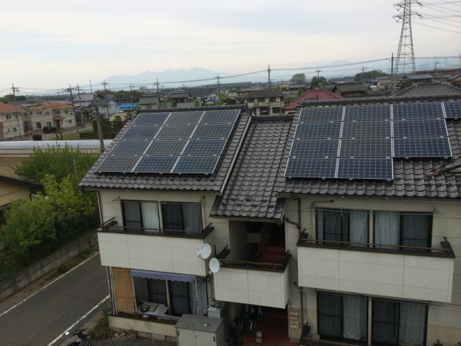 太陽光発電の施工例